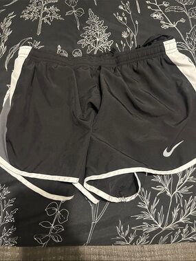 Nike Black and White Women's Athletic Running Shorts